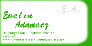 evelin adamecz business card